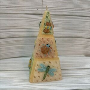Vintage Pyramid Drip Colored Candle (New, Not Used)